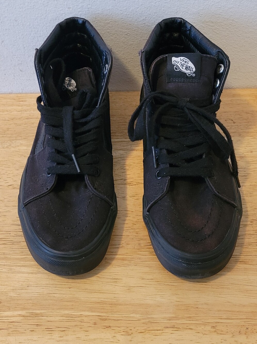 Vans Men's Black High-Top Skate Shoes Mens Size 6/Womens 7.5